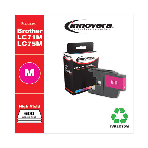 Remanufactured Magenta High-Yield Ink, Replacement for LC75M, 600 Page-Yield - Image 2
