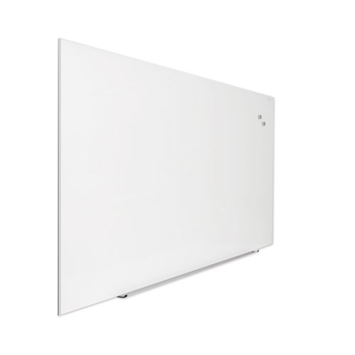 Frameless Magnetic Glass Marker Board, 72" x 48", White Surface - Image 3