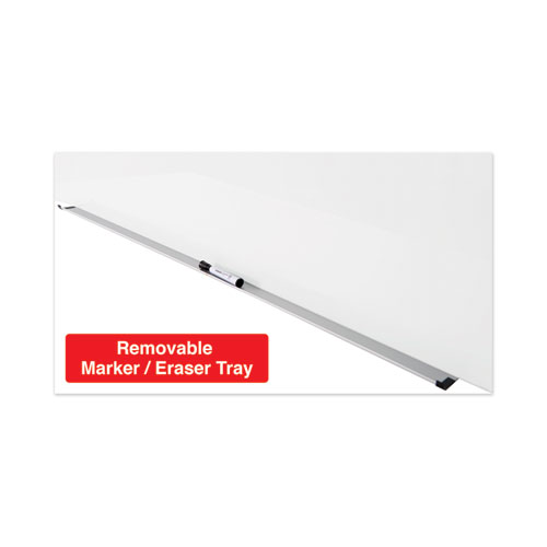 Frameless Magnetic Glass Marker Board, 72" x 48", White Surface - Image 6
