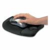 Memory Foam Mouse Pad with Wrist Rest, 7.93 x 9.25, Black - Image 4