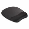 Memory Foam Mouse Pad with Wrist Rest, 7.93 x 9.25, Black - Image 2