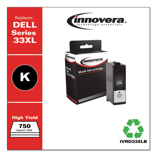 Remanufactured Black Ink, Replacement for 33XL (T9FKK331-7377), 750 Page-Yield - Image 2