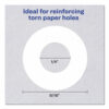 Dispenser Pack Hole Reinforcements, 0.25" Dia, White, 1,000/Pack, (5720) - Image 3