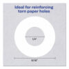Dispenser Pack Hole Reinforcements, 0.25" Dia, White, 200/Pack, (5729) - Image 3