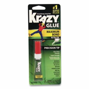 Maximum Bond Krazy Glue, Precision Tip, 0.14 oz, Dries Clear