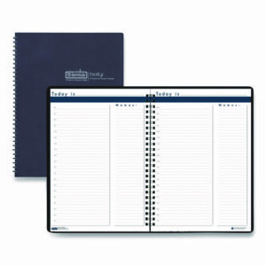 Recycled Undated Assignment Book For Intermediate Grades, 40-Weeks: Eight-Subject Day, Blue Cover, (100) 11 x 8.5 Sheets