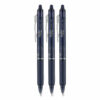 FriXion Clicker Erasable Gel Pen, Retractable, Fine 0.7 mm, Navy Ink, Navy Barrel, 3/Pack - Image 2