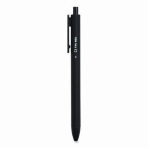 Quick Dry Gel Pen, Retractable, Fine 0.5 mm, Black Ink, Black Barrel, 5/Pack