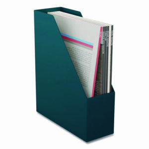 Plastic Magazine File, 3.66 x 10.3 x 12.51, Teal