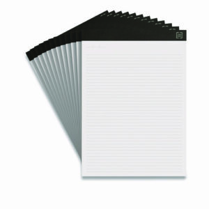 Notepads, Narrow Rule, (50) White 8.5" x 11.75" Sheets, 12/Pack