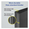 Durable View Binder with DuraHinge and Slant Rings, 3 Rings, 1" Capacity, 11 x 8.5, Aqua - Image 4