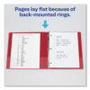 Durable Non-View Binder with DuraHinge and Slant Rings, 3 Rings, 1.5" Capacity, 11 x 8.5, Red - Image 6