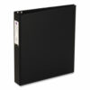 Economy Non-View Binder with Round Rings, 3 Rings, 1.5" Capacity, 11 x 8.5, Black, (4401) - Image 7