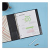 Economy Non-View Binder with Round Rings, 3 Rings, 1.5" Capacity, 11 x 8.5, Black, (3401) - Image 7