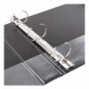 Economy Non-View Binder with Round Rings, 3 Rings, 1.5" Capacity, 11 x 8.5, Black, (4401) - Image 9