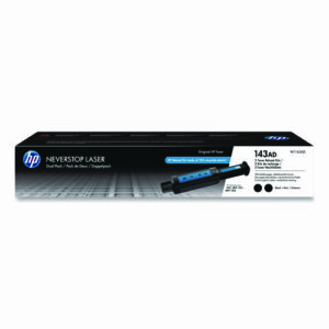 HP 143A, (W1143A-D) 2-Pack Black Original LaserJet Toner Cartridges