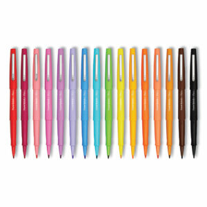 Flair Scented Felt Tip Porous Point Pen, Stick, Medium 0.7 mm, Sunday Brunch Scents, Assorted Ink and Barrel Colors, 16/Pack