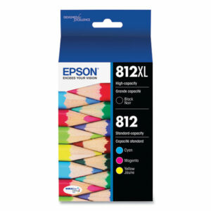 T812XL-BCS (T812XL/T812) DURABrite Ultra High-Yield/Standard Ink, Black/Cyan/Magenta/Yellow