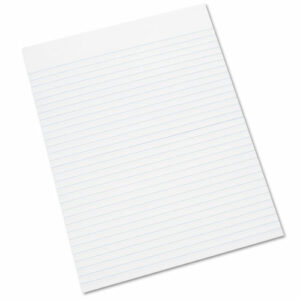 7530011245660, SKILCRAFT Writing Pad, Wide/Legal Rule, 100 White 8.5 x 11 Sheets, Dozen