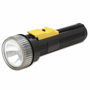 6230001631856, SKILCRAFT Watertight Flashlight, 2 D Batteries (Sold Separately), Black