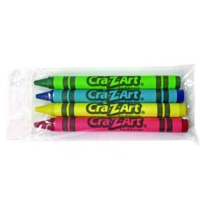 Washable Crayons, Assorted, 4/Pack