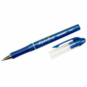 7520014244872, SKILCRAFT AlphaGrip Ballpoint Pen, Stick, Medium 1 mm, Blue Ink, Blue Barrel, Dozen