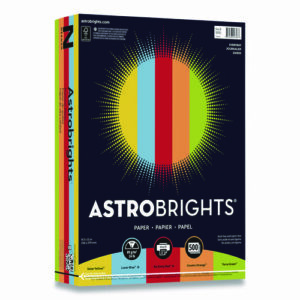 Color Paper, 24 lb Bond Weight, 8.5 x 11, Assorted Everyday Colors, 500/Ream