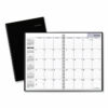 DayMinder Monthly Planner, Ruled Blocks, 12 x 8, Black Cover, 14-Month: Dec 2025 to Jan 2027