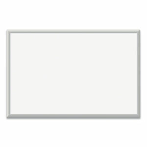 Magnetic Dry Erase Board with Aluminum Frame, 36" x 24" (Actual Size: 35" x 23"), White Surface, Satin Aluminum Frame
