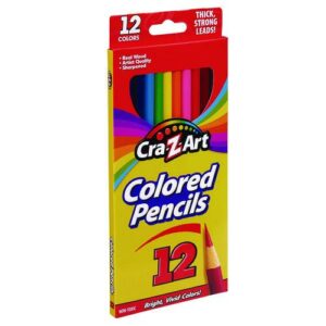 Colored Pencils, 12 Assorted Lead and Barrel Colors, 12/Set