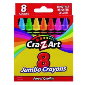 Jumbo Crayons, 8 Assorted Colors, 8/Pack