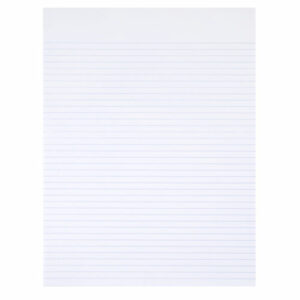 7530015167581, SKILCRAFT Writing Pad, Narrow Rule, 100 White 8.5 x 11 Sheets, Dozen