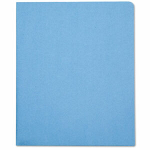 7510005842490, SKILCRAFT Double Pocket Portfolio, 0.38" Capacity, 11 x 8.5, Light Blue, 25/Box