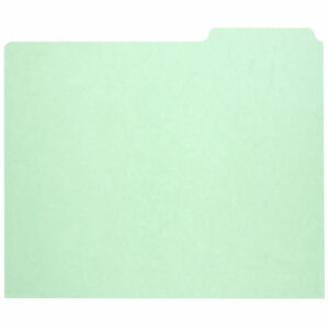 7530009886515, SKILCRAFT File Guide Card, 3-Tab, 11.75 x 10, Light Green, 1 Set