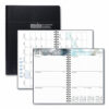 Recycled Academic Weekly/Monthly Appointment Planner, 8 x 5, Black Cover, 13-Month: Aug 2025 to Aug 2026
