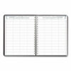 Executive Series Four-Person Group Practice Daily Appointment Book, 11 x 8.5, Black Hard Cover, 12-Month (Jan to Dec): 2025 - Image 2