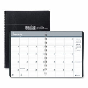 Recycled Monthly 5-Year/62-Month Planner, 11 x 8.5, Black Cover, 62-Month: Dec 2024 to Jan 2030