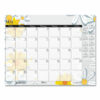 Recycled Desk Pad Calendar, Wild Flowers Artwork, 18.5 x 13, White Sheets, Black Binding/Corners,12-Month (Jan-Dec): 2025 - Image 6