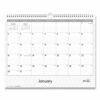 Enterprise Wall Calendar, Geometric Artwork, 15 x 12, White/Gray Sheets, 12-Month (Jan to Dec): 2025