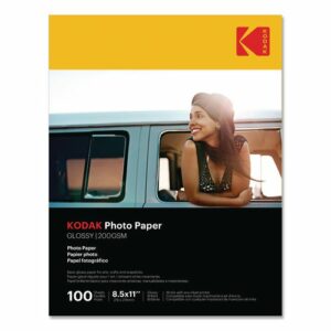 Photo Paper, 8 mil, 8.5 x 11, Glossy White, 100/Pack