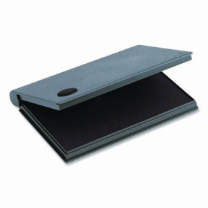 2000 PLUS One-Color Felt Stamp Pad, #2, 6.25" x 3.5", Black
