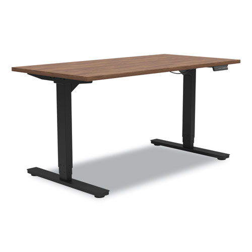 Essentials Electric Sit-Stand Desk, 55.1" x 27.5" x 25.9" to 51.5", Espresso/Black - Image 2
