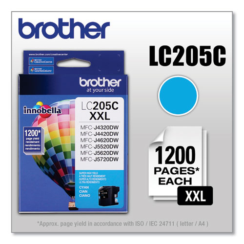 LC205C Innobella Super High-Yield Ink, 1,200 Page-Yield, Cyan - Image 4