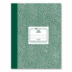 Composition Lab Notebook, Quadrille Rule, Green Cover, (60) 10.13 x 7.88 Sheets