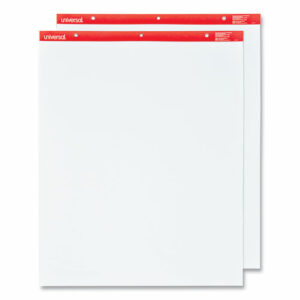 Easel Pads/Flip Charts, Unruled, 27 x 34, White, 50 Sheets, 2/Carton