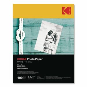 Photo Paper, 7.2 mil, 8.5 x 11, Matte White, 100/Pack