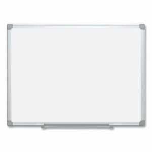 Earth Silver Easy Clean Dry Erase Boards, 72" x 48", White Surface, Satin Aluminum Frame