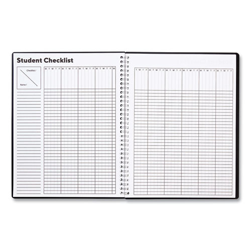 Weekly Teacher Planner, 9 Classes, Black Cover, 11 x 8.5 Sheets, 45-Week Span - Image 4