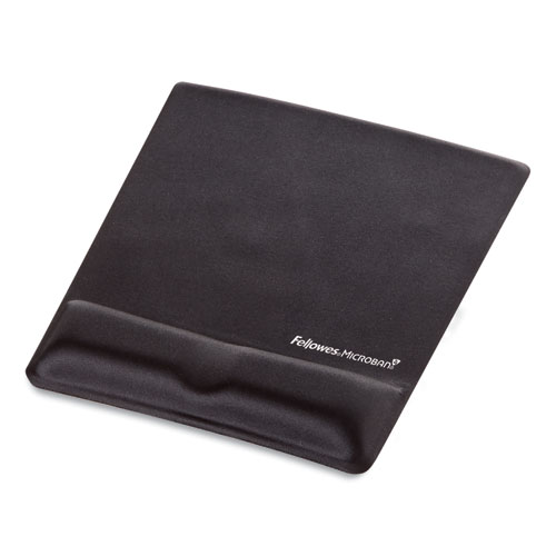 Ergonomic Memory Foam Wrist Support with Attached Mouse Pad, 8.25 x 9.87, Black - Image 5