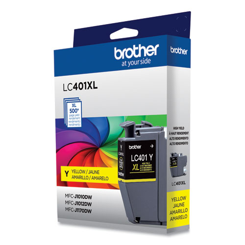 LC401XLYS High-Yield Ink, 500 Page-Yield, Yellow - Image 2